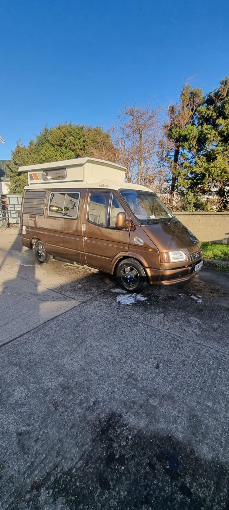 Layla front corner with the raised roof