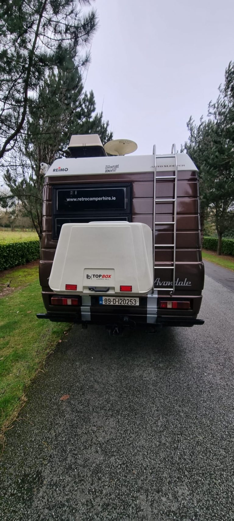 Avondale rear exterior with ladder and storage box