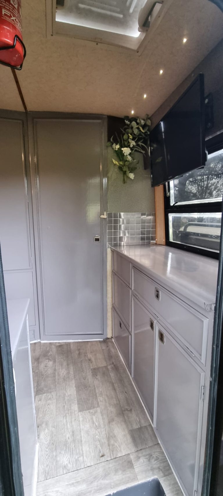 Avondale rear kitchen worktop and cupboards
