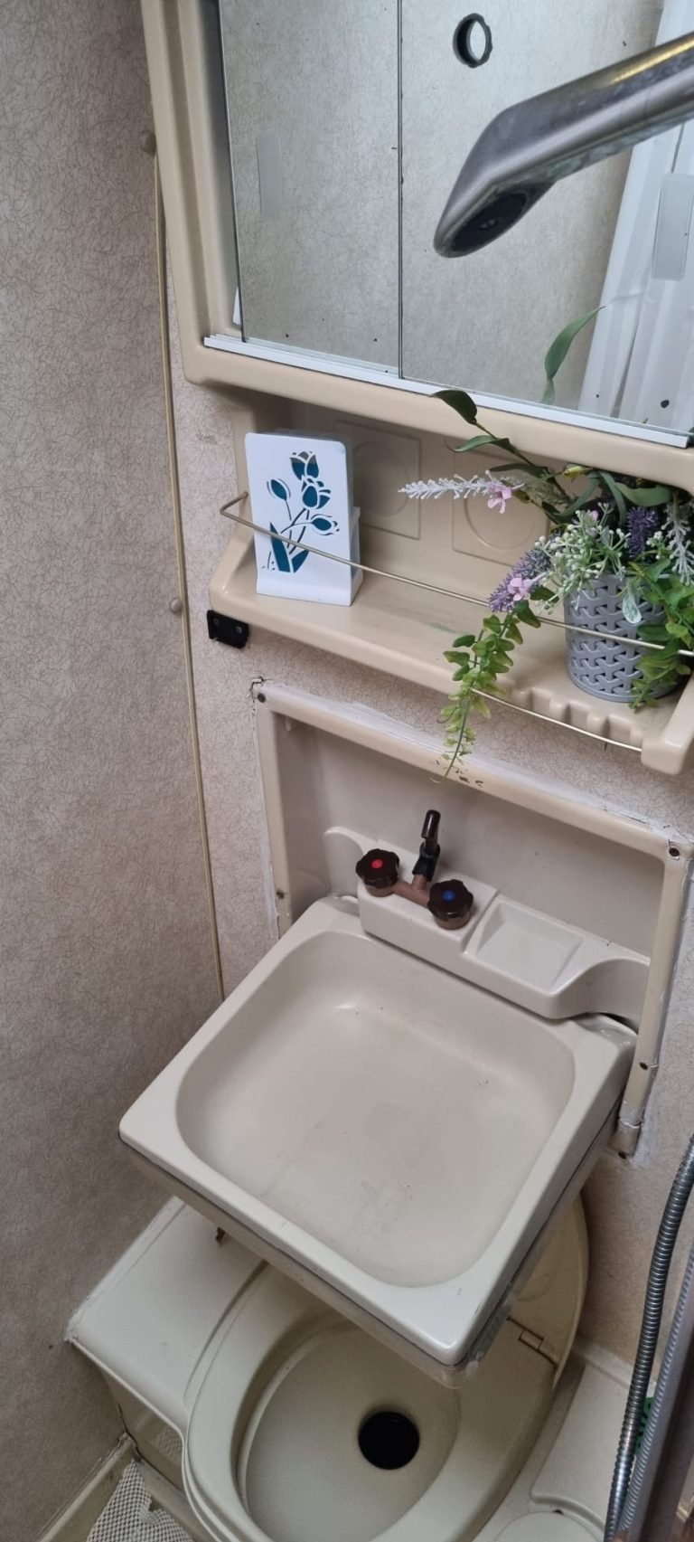 Avondale bathroom washbasin above the toilet