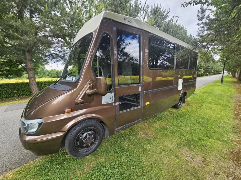 Grande campervan entrance and front exterior