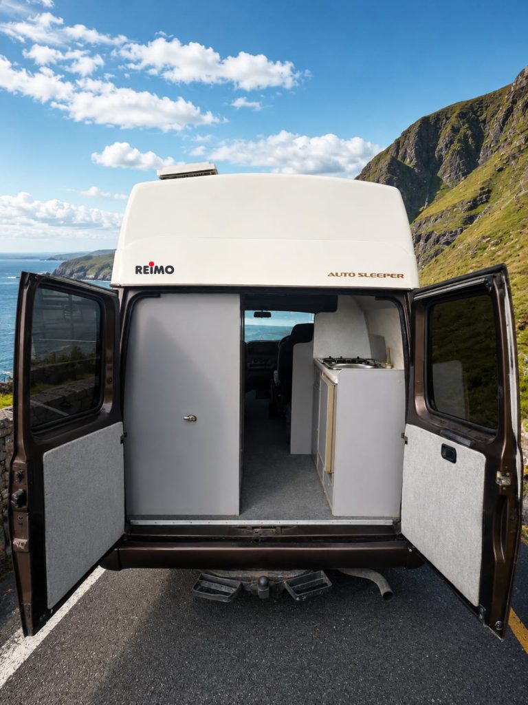 Maverick open rear doors and interior access