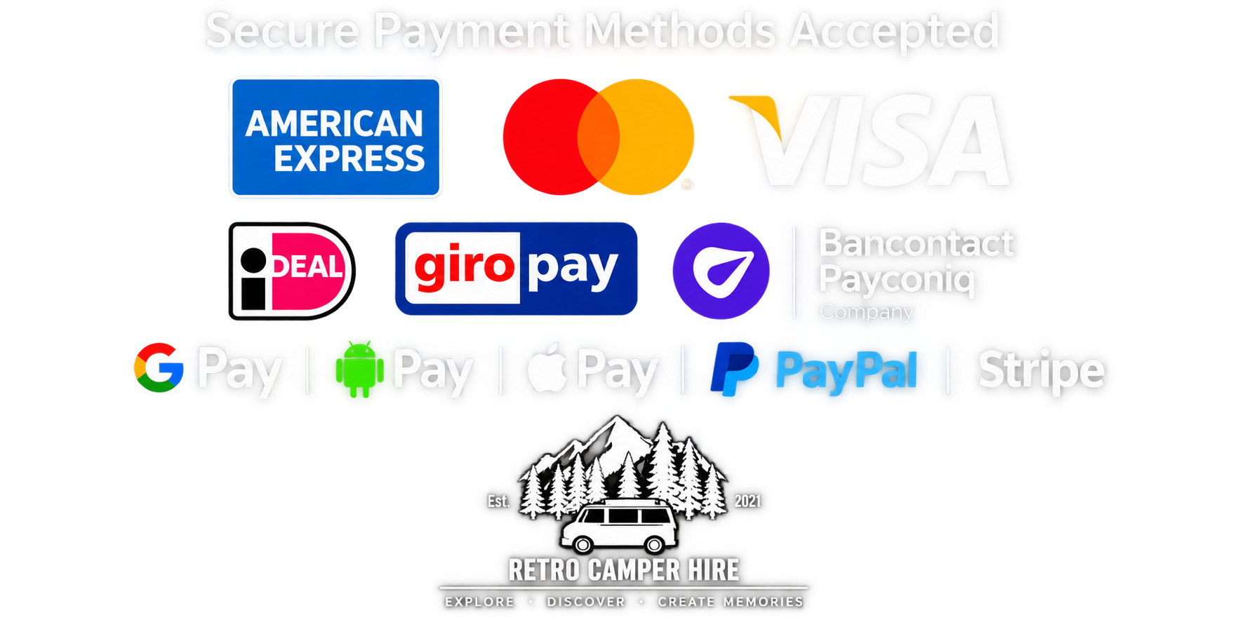 Accepted payment methods