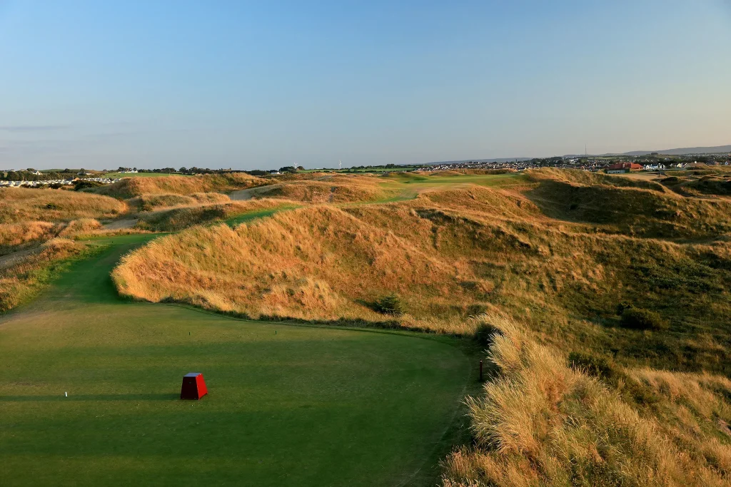 Royal Portrush Golf Club championship tee view, County Antrim