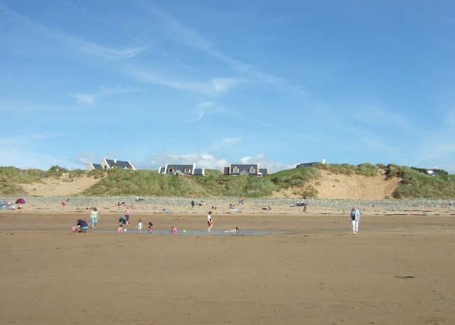 Spanish Point Beach in County Clare at low tide